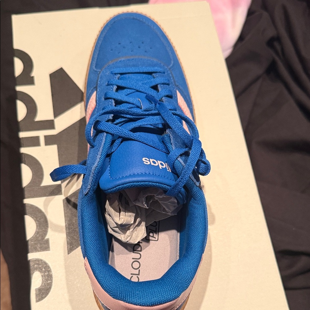 Adidas Women Sneakers in Blue and Pink - Picture 2 of 6